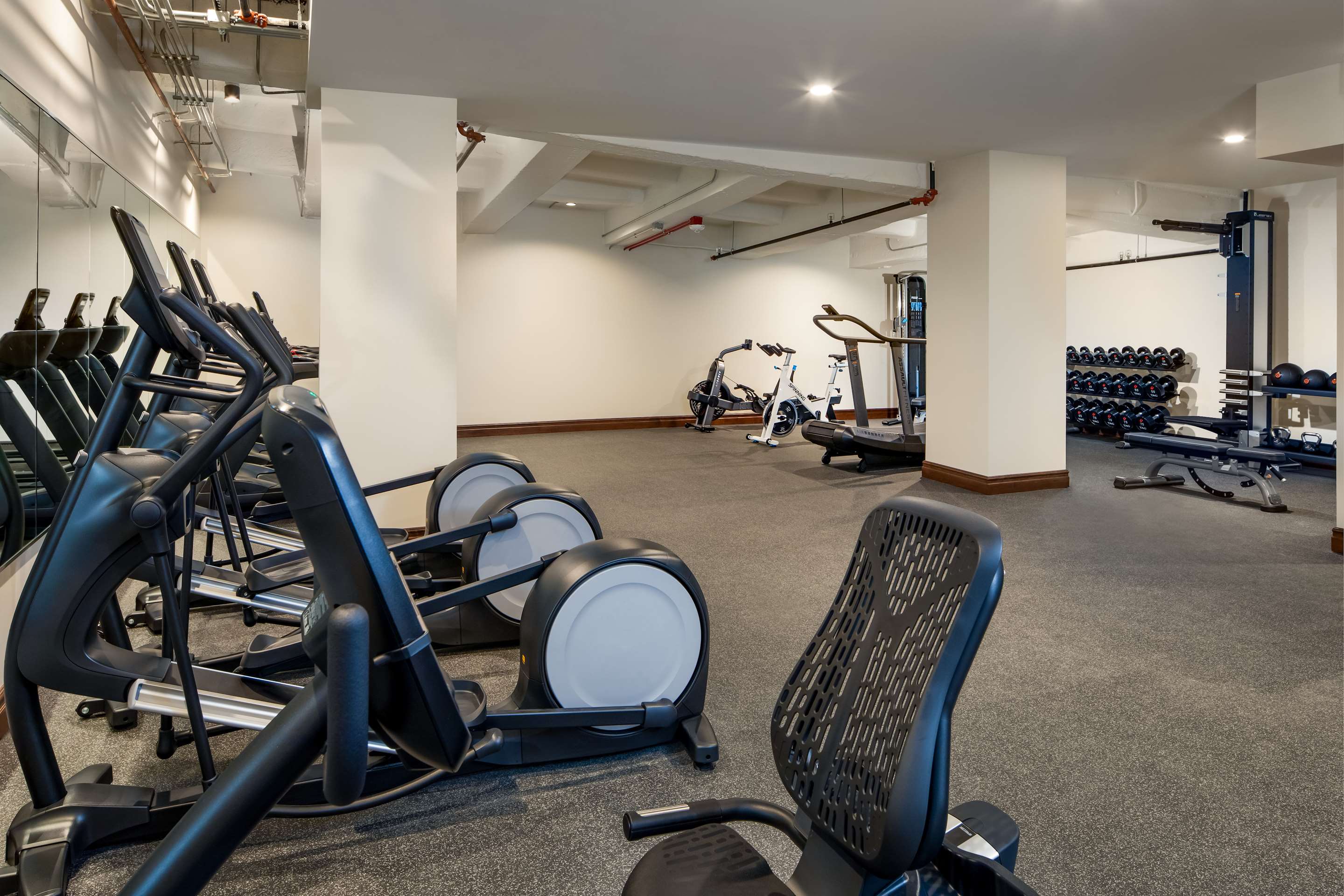 Fitness center at The Peregrine Omaha Downtown, Curio Collection by Hilton