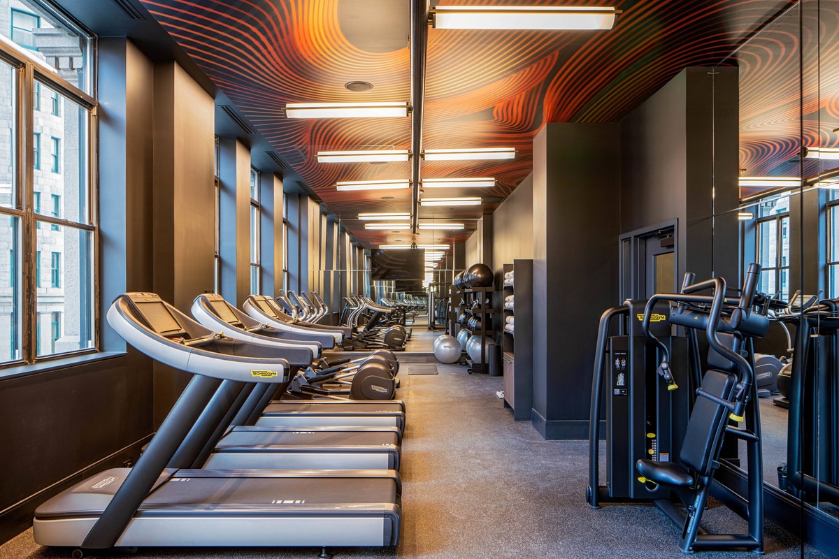 Fitness center at The Industrialist Hotel, Pittsburgh, Autograph Collection