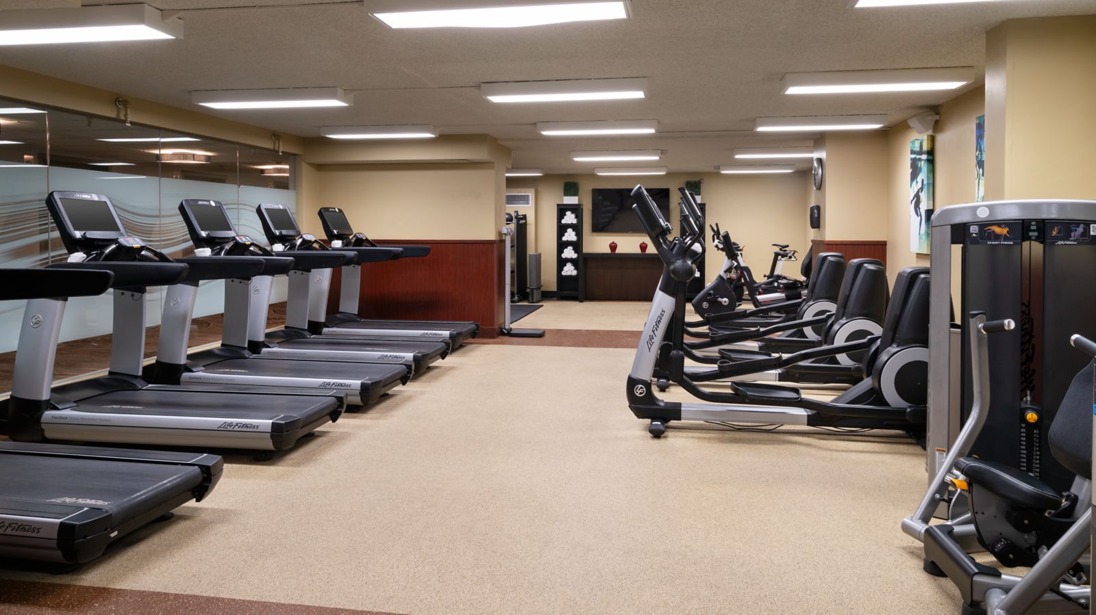 Fitness center at Portland Marriott Downtown Waterfront