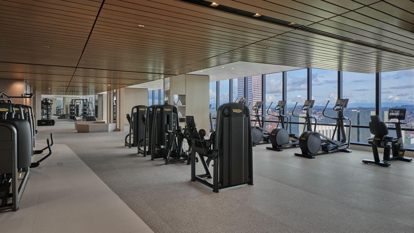 Fitness center at The Ritz-Carlton, Portland