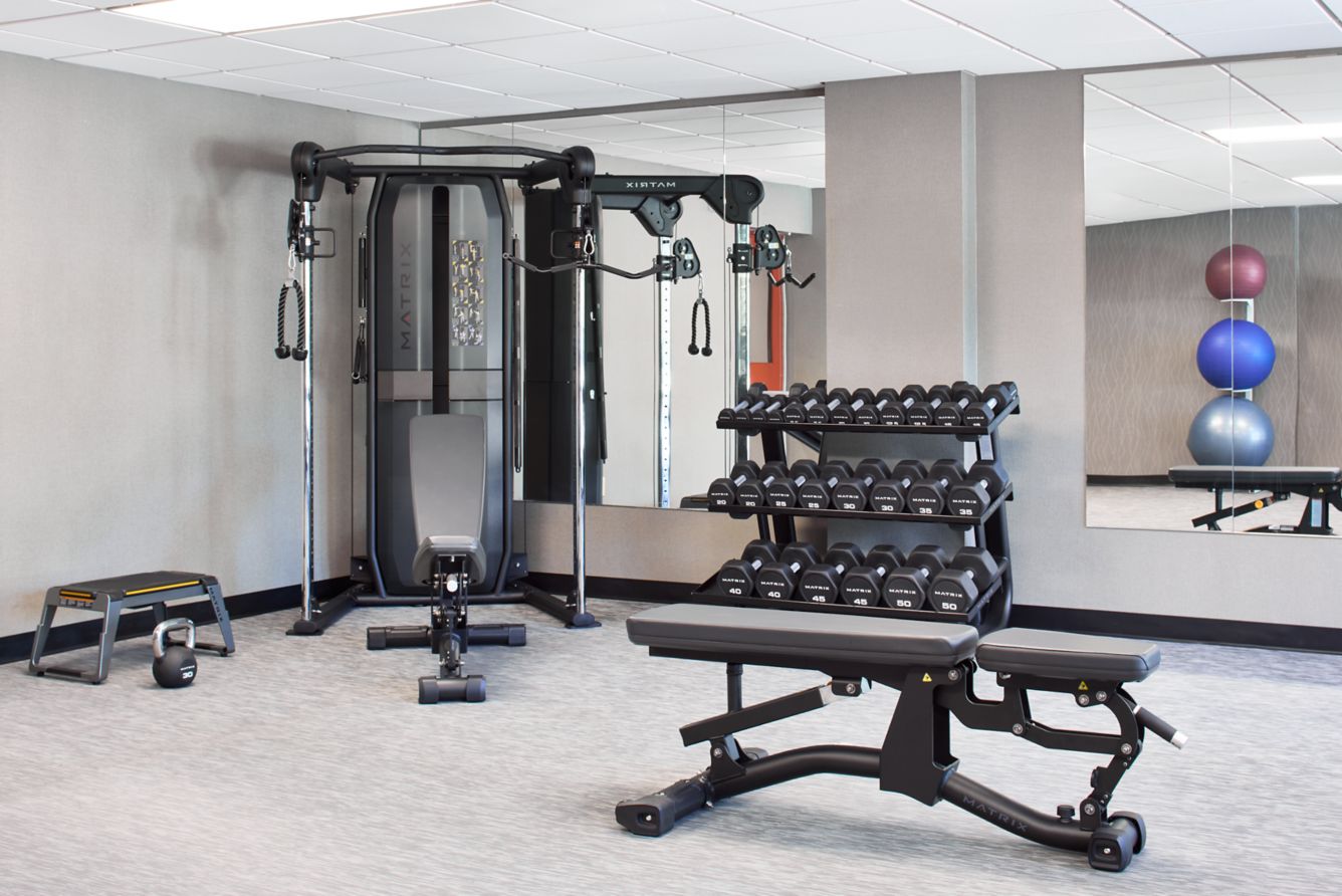 Fitness center at Courtyard Providence Downtown