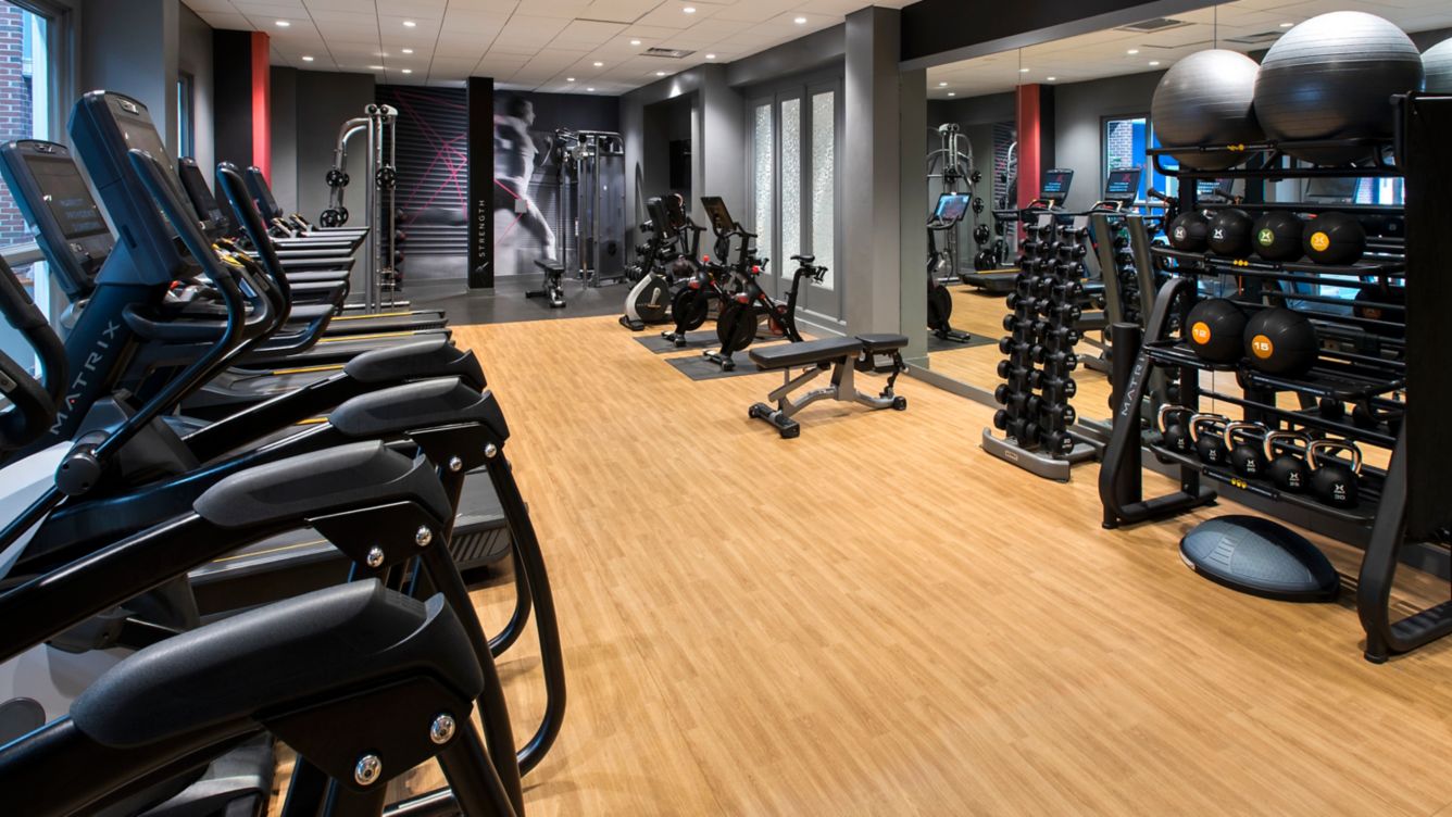 Fitness center at Providence Marriott Downtown