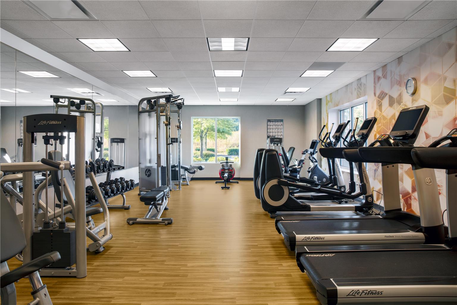 Fitness center at Hyatt Place Raleigh/Cary