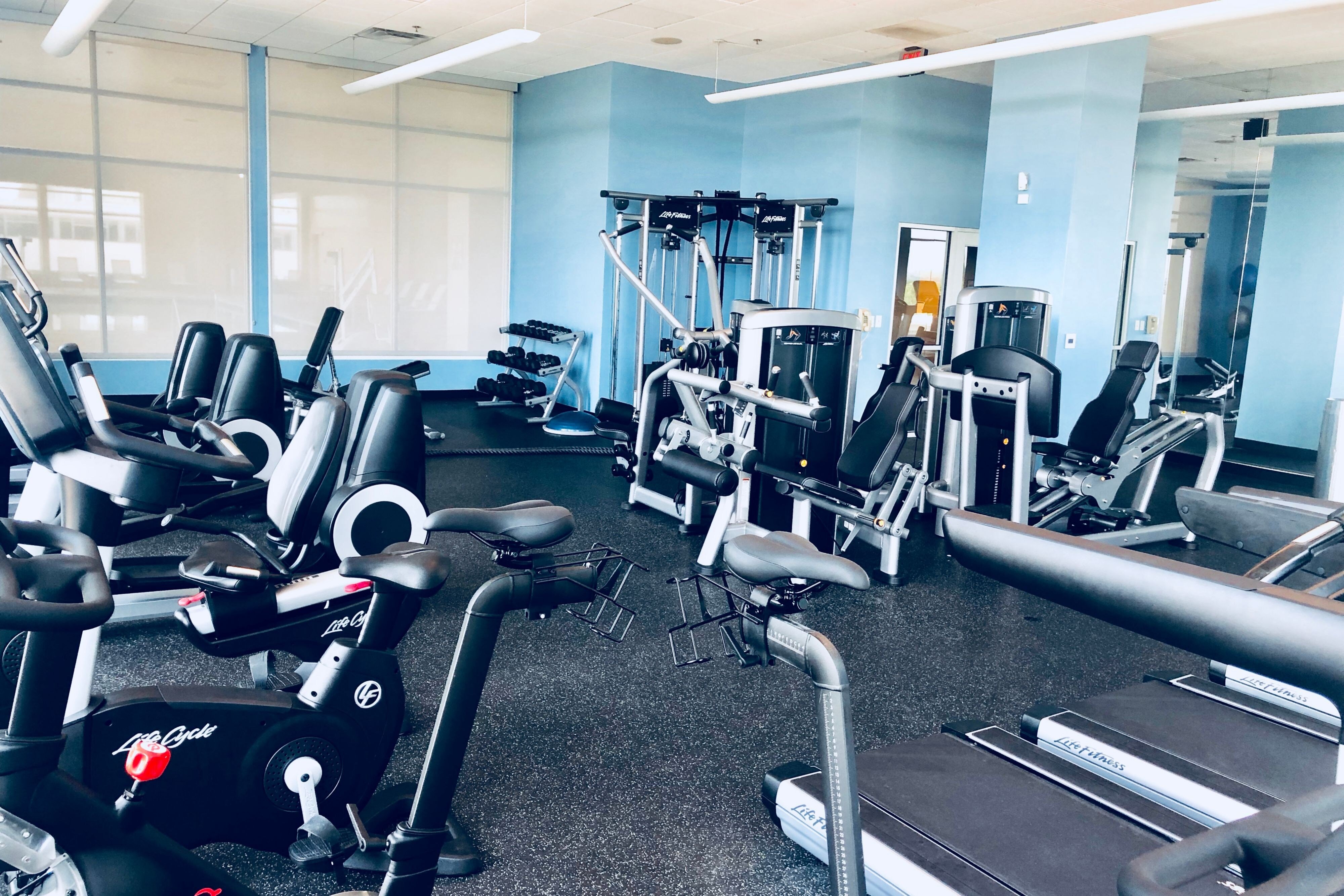 Fitness center at Raleigh Marriott City Center