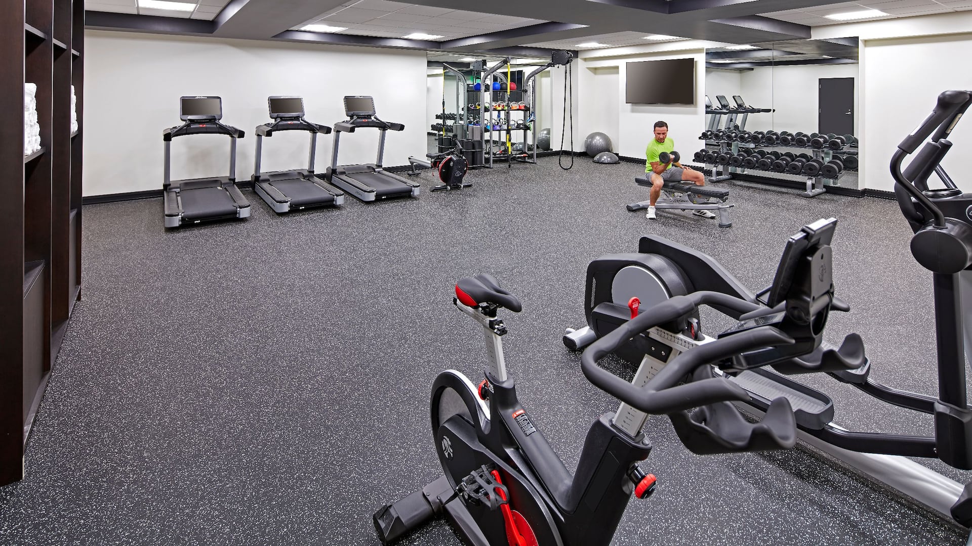Fitness center at Hyatt Centric Downtown Sacramento
