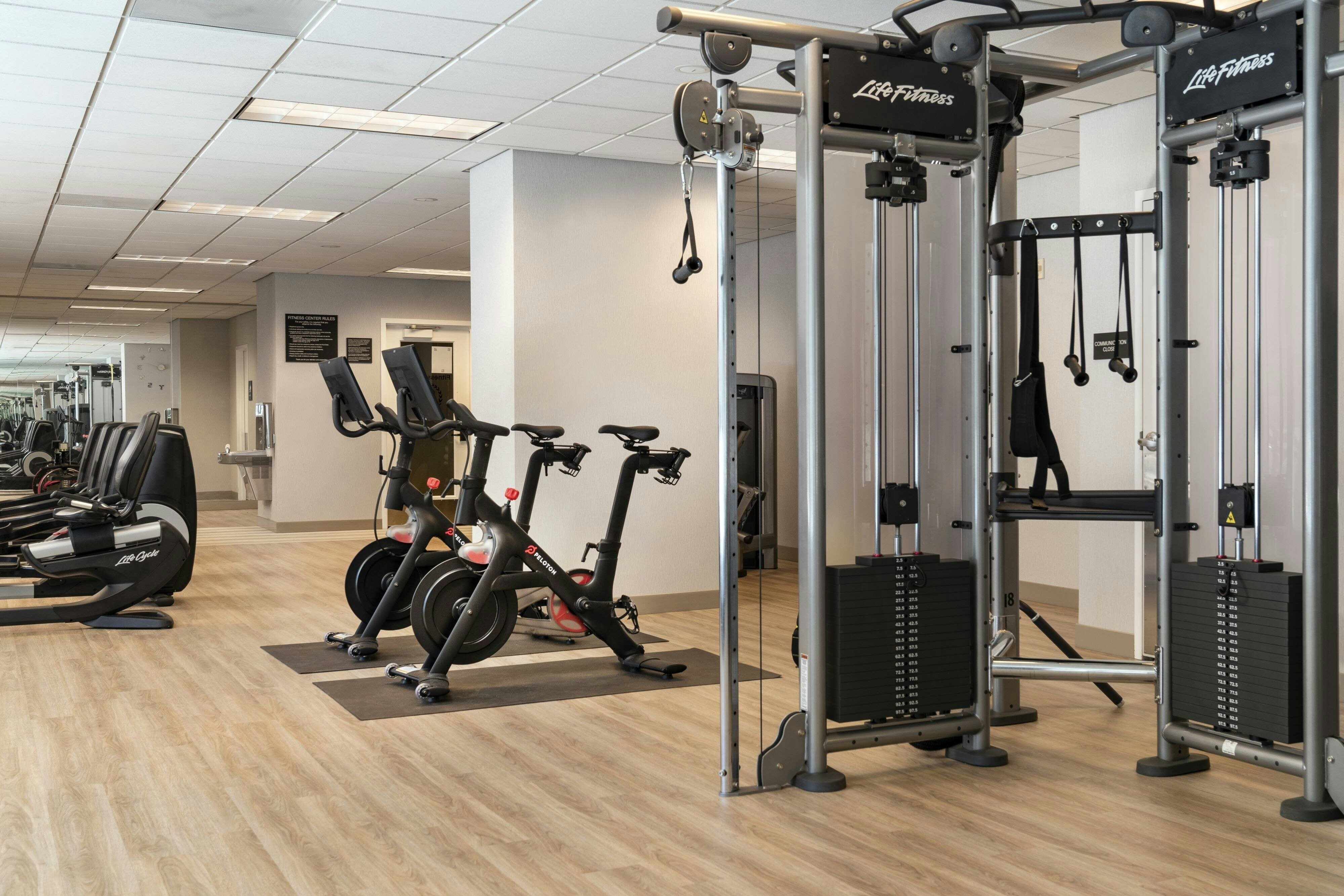 Fitness center at Sheraton Grand Sacramento