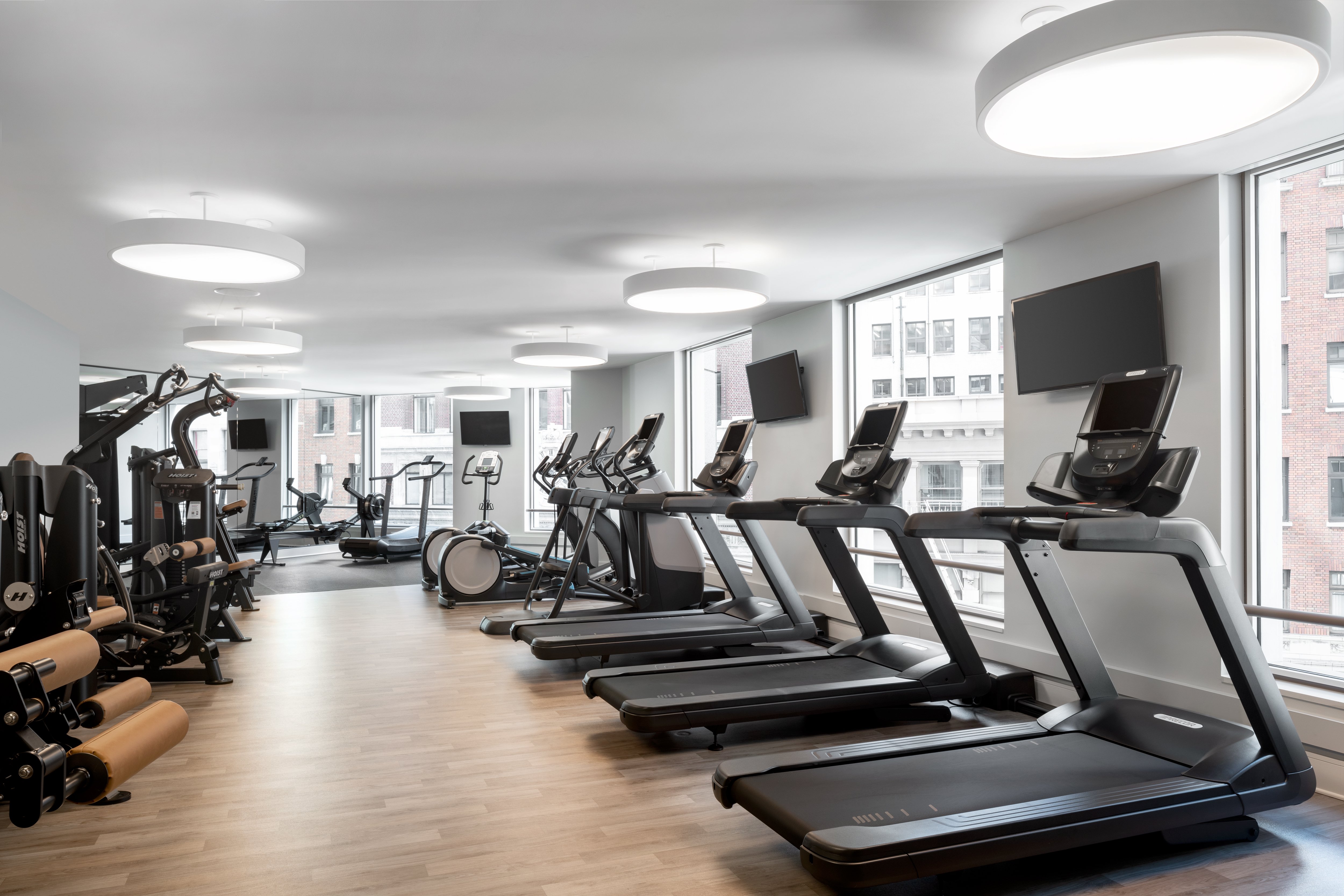 Fitness center at Four Seasons Hotel San Francisco at Embarcadero