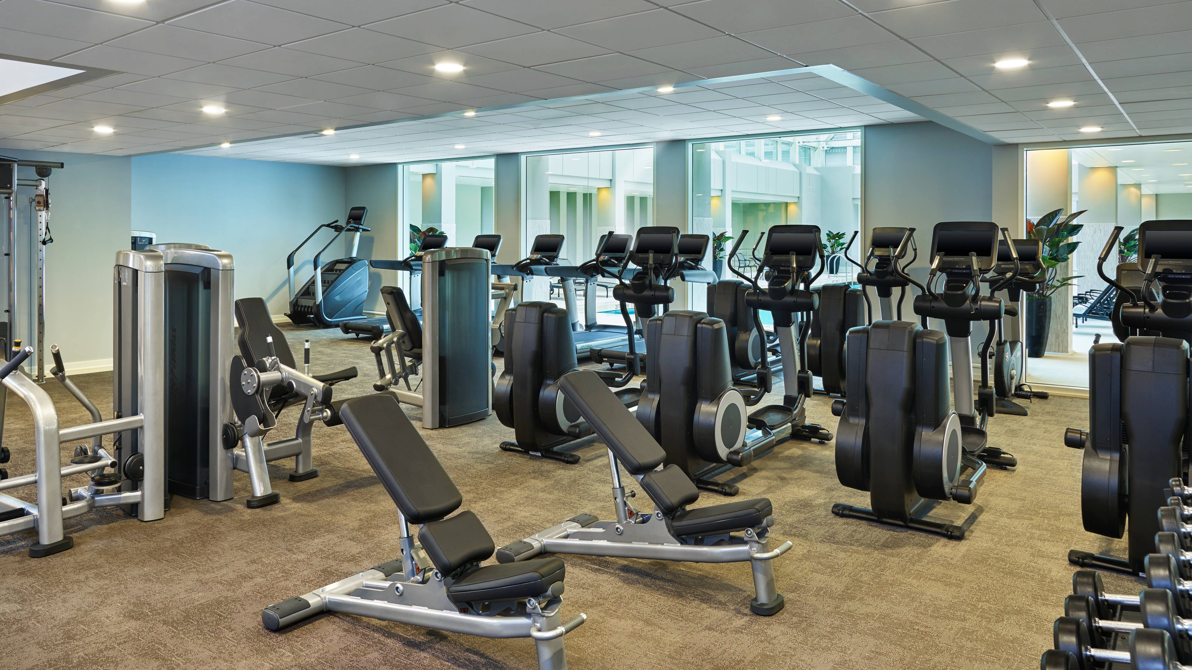 Fitness center at Palace Hotel, a Luxury Collection Hotel, San Francisco