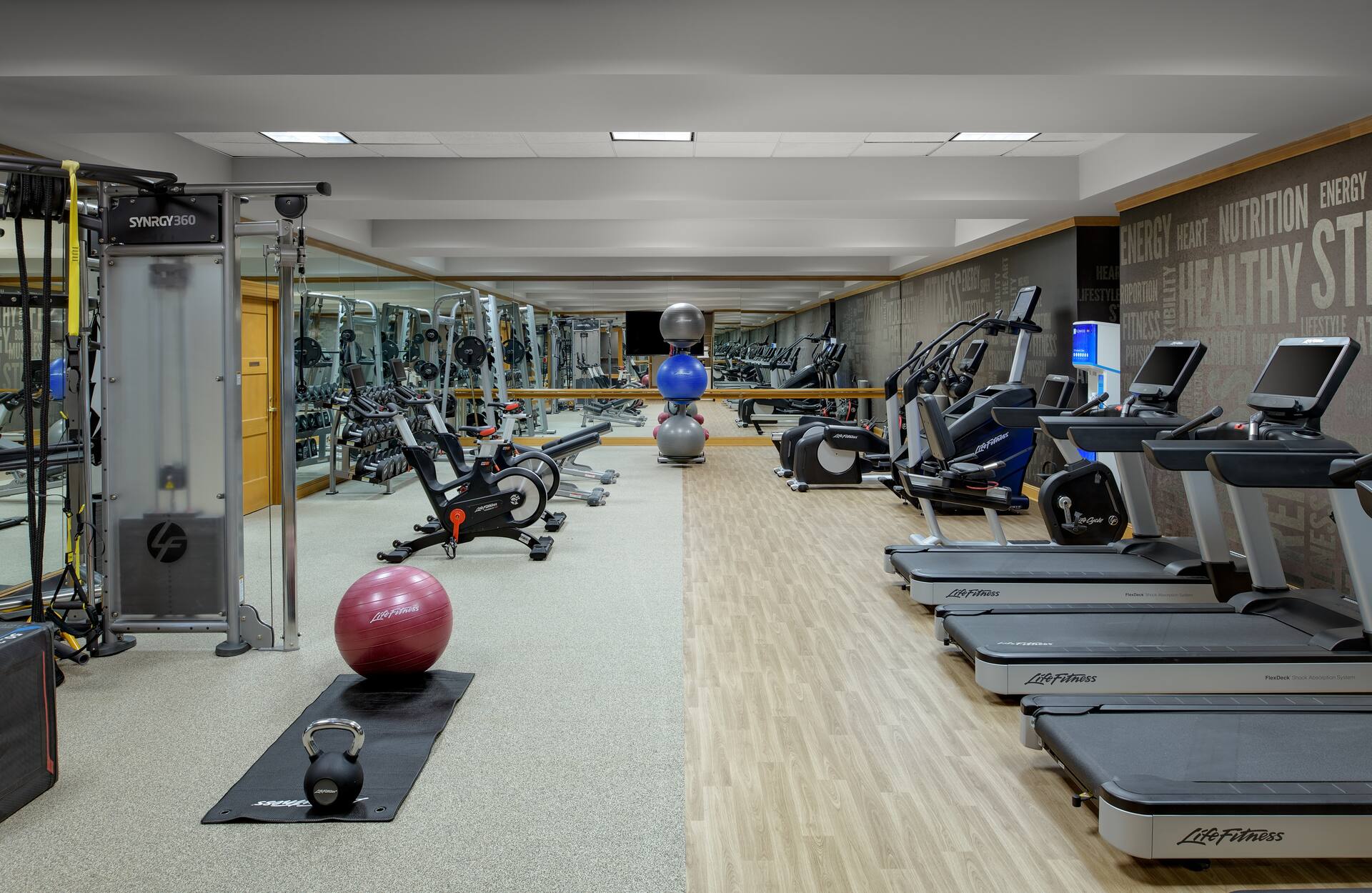 Fitness center at Hayes Mansion San Jose