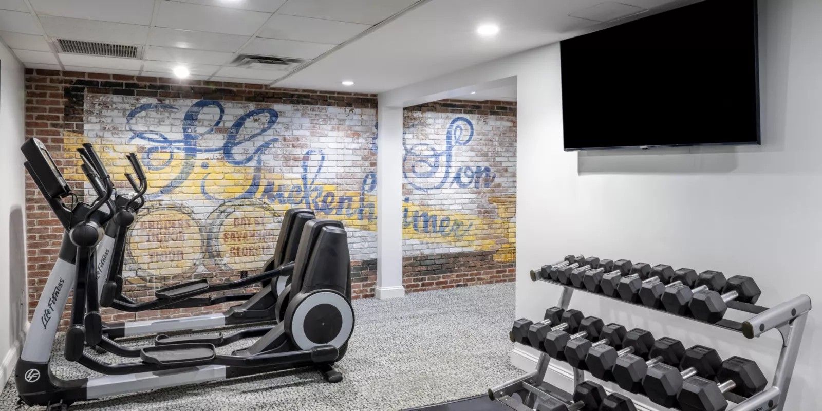 Fitness center at Hotel Indigo Savannah Historic District