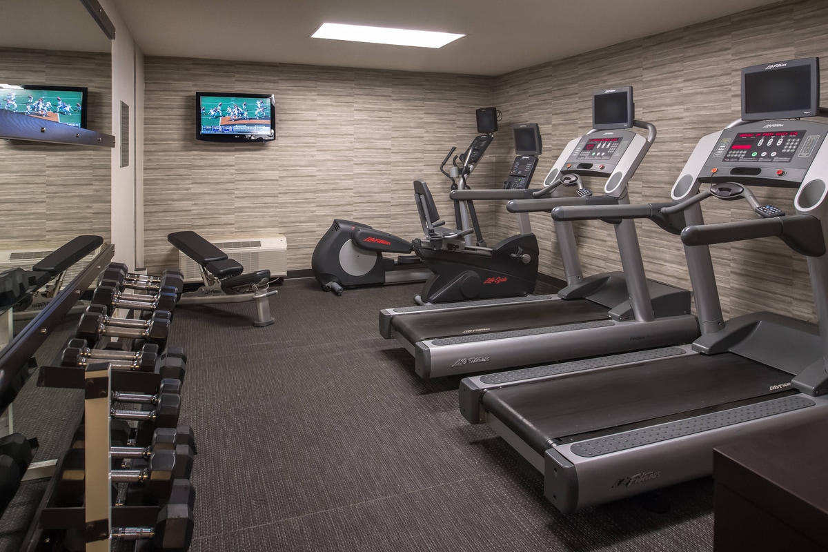 Fitness center at Courtyard Spokane Downtown at the Convention Center
