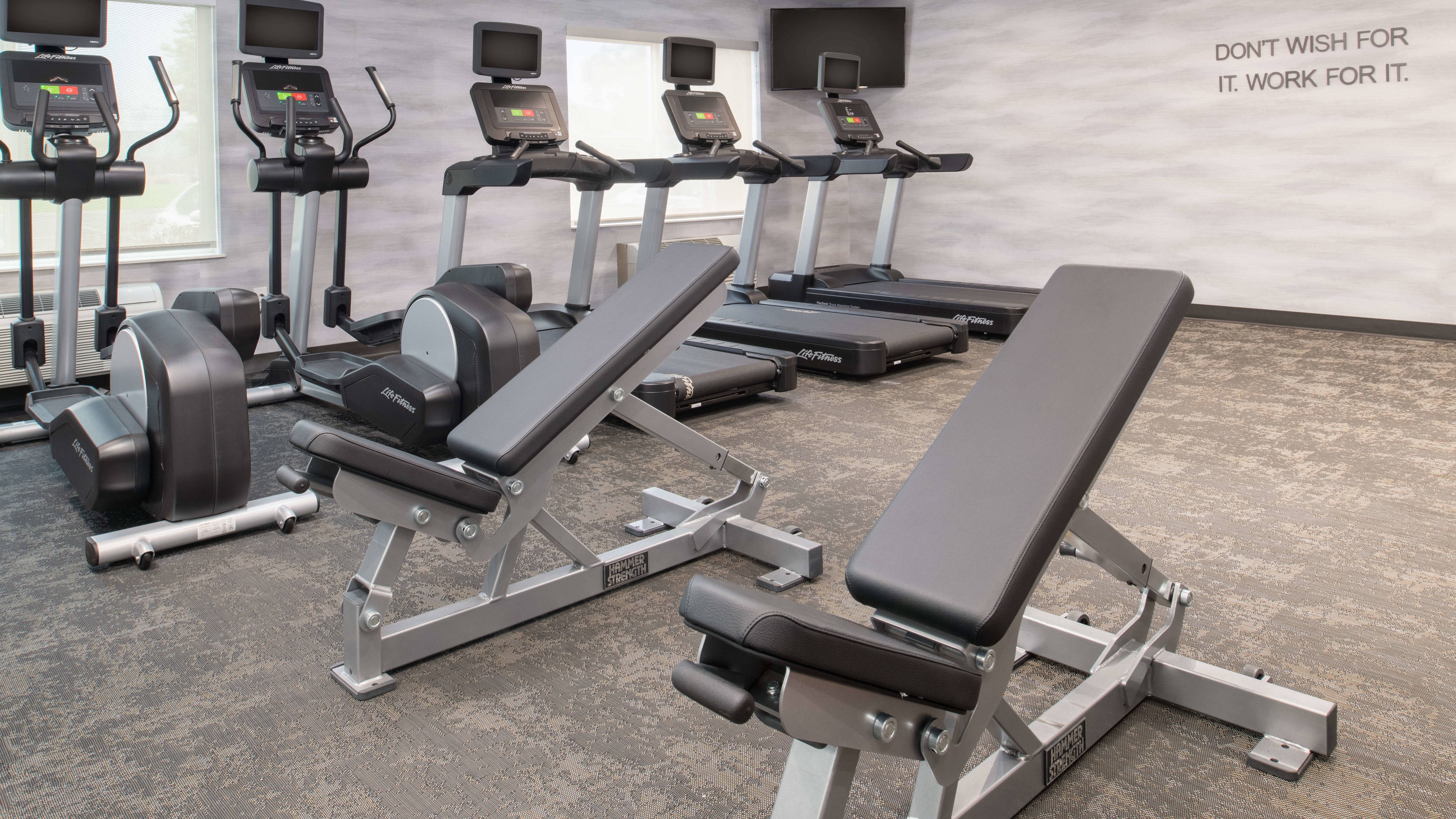 Fitness center at Fairfield Inn & Suites Spokane Downtown