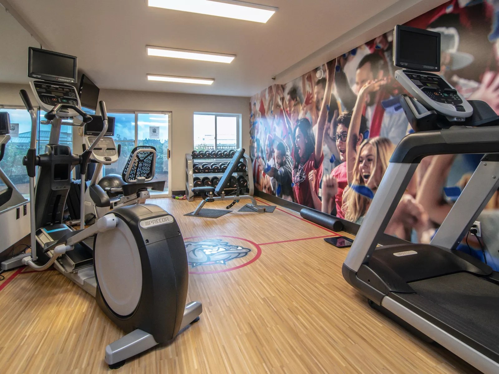 Fitness center at Holiday Inn Express Spokane-Downtown