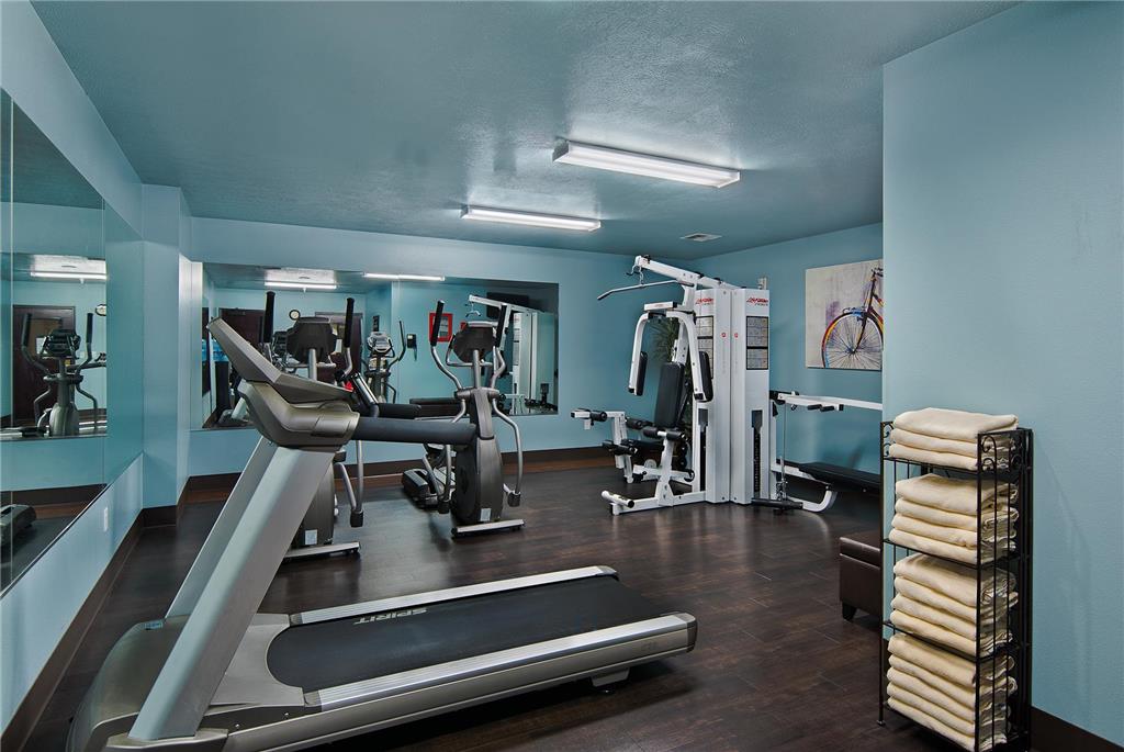 Fitness center at Oxford Suites Downtown Spokane