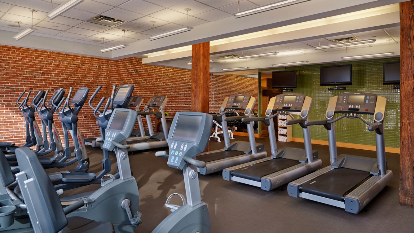 Fitness center at The Westin St. Louis