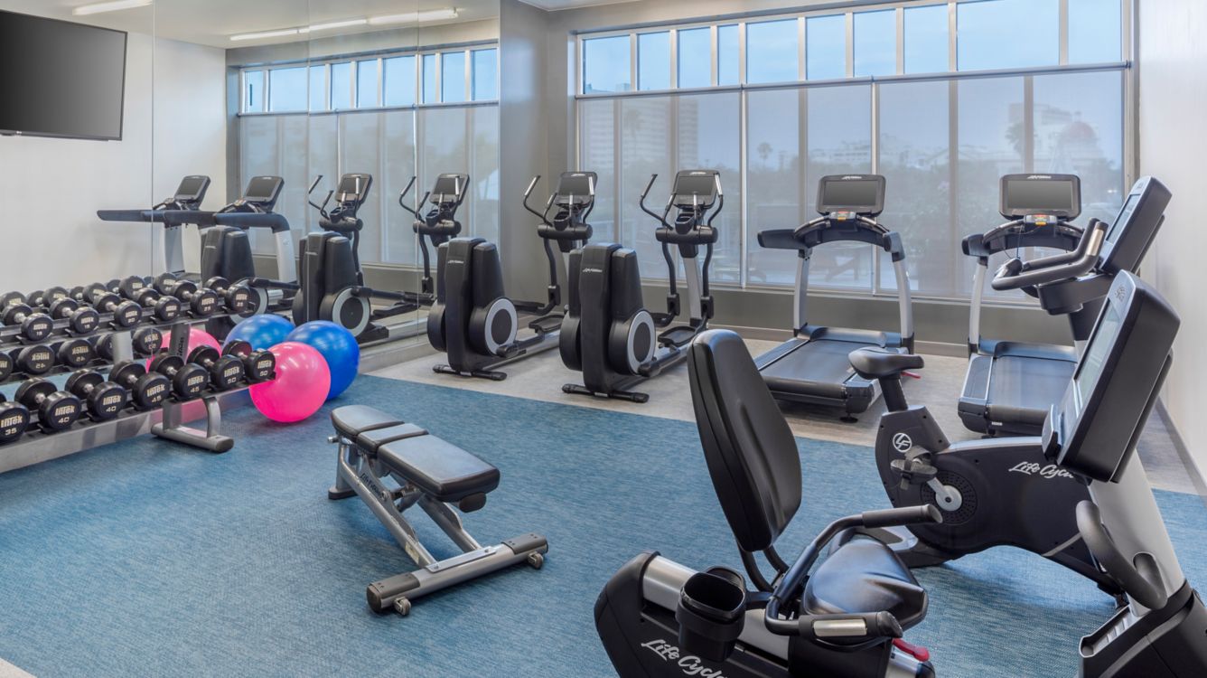 Fitness center at Aloft Tampa Downtown