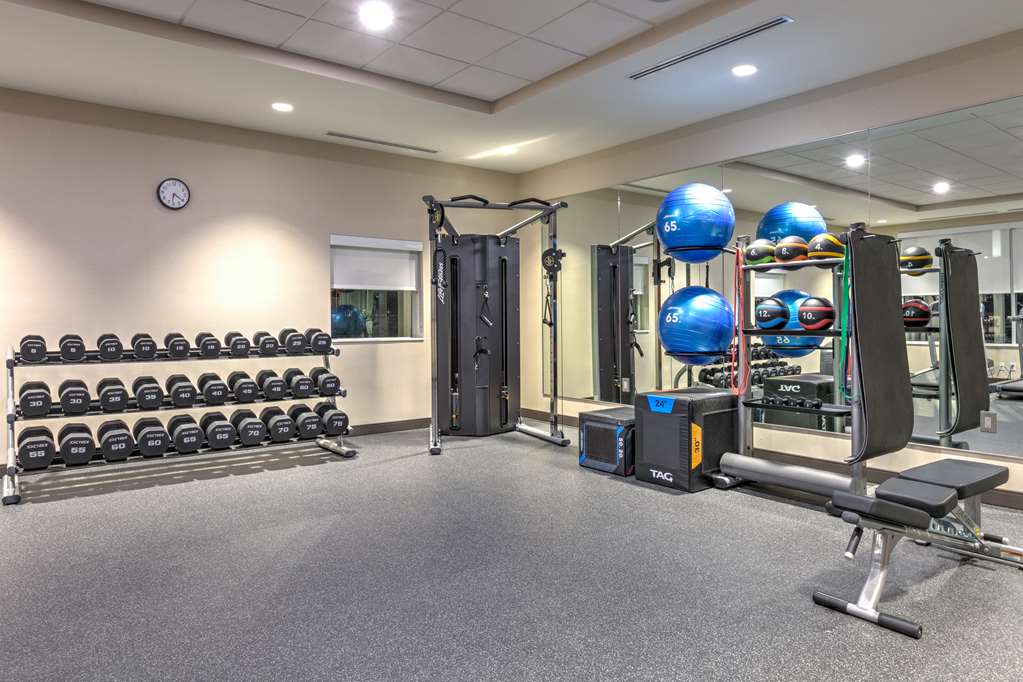 Fitness center at Home2 Suites by Hilton Tulsa Airport