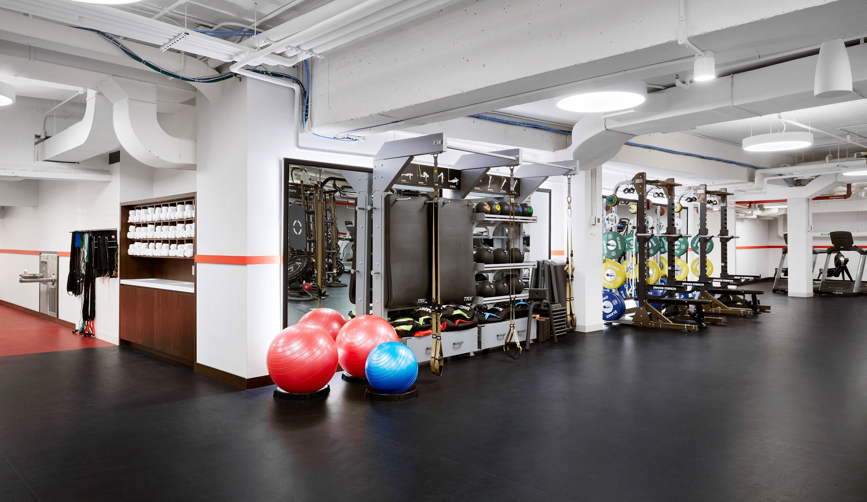Fitness center at TWA Hotel