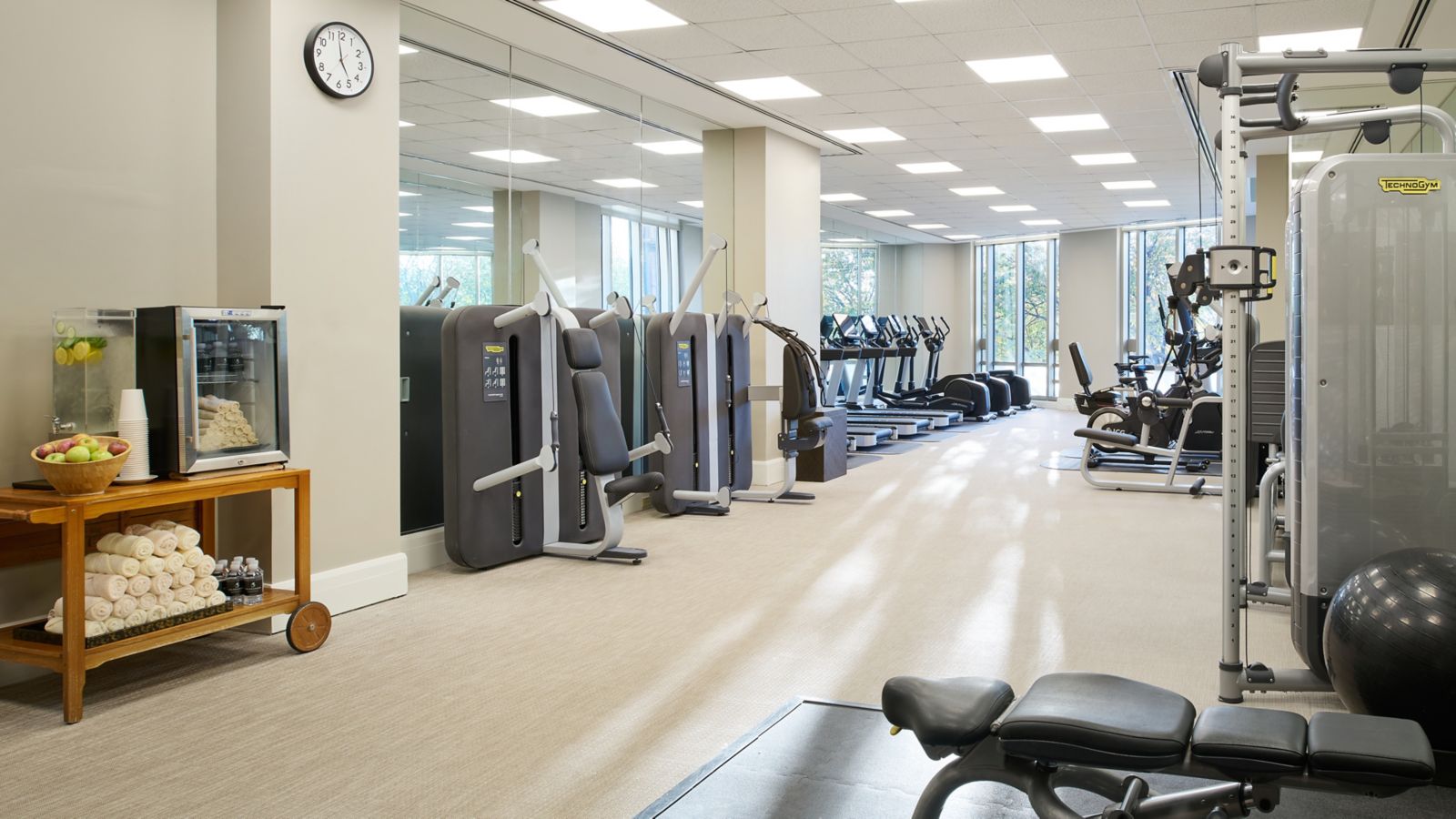 Fitness center at The Potomac Hotel, Autograph Collection