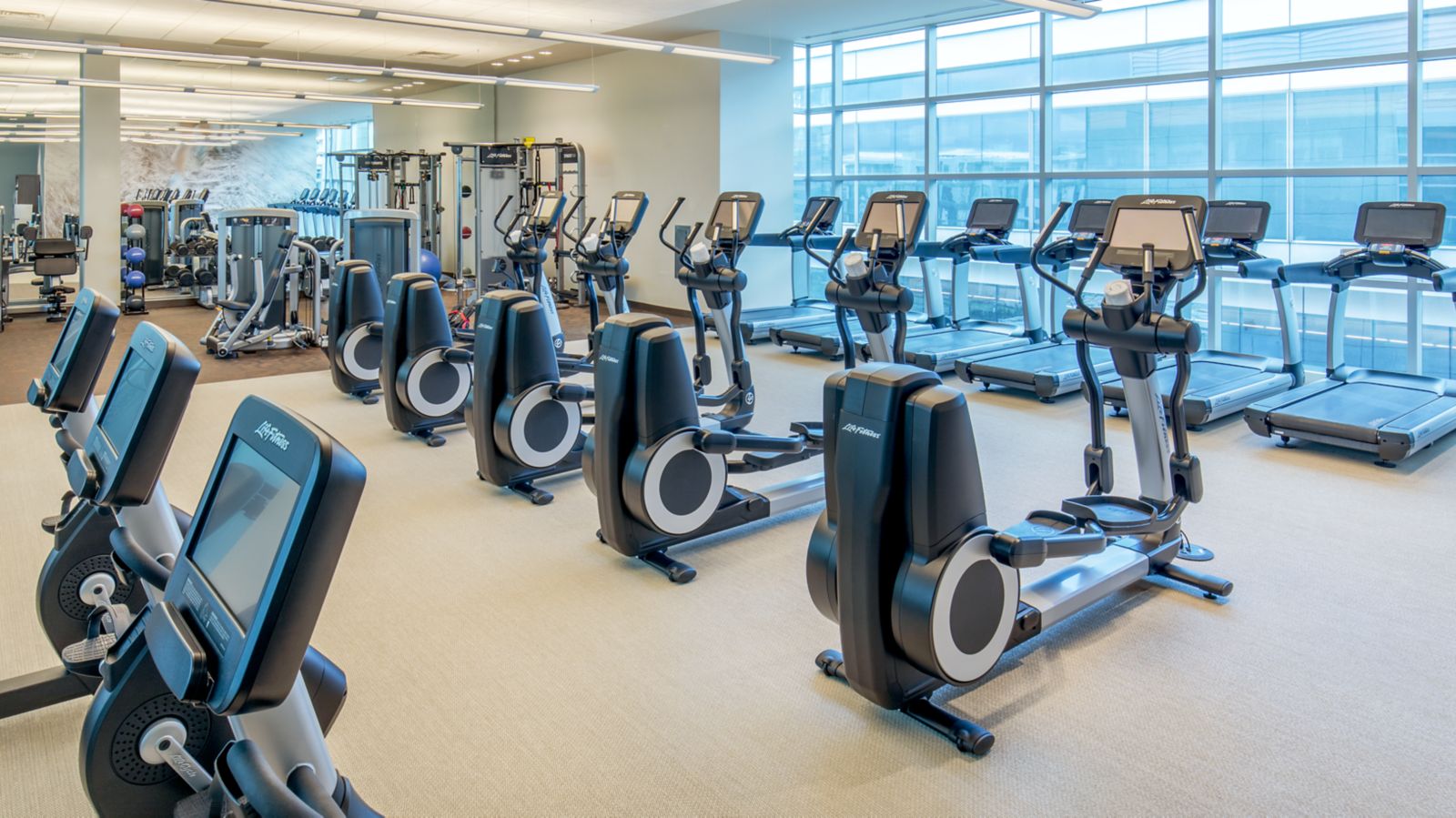 Fitness center at The Westin Boston Seaport District