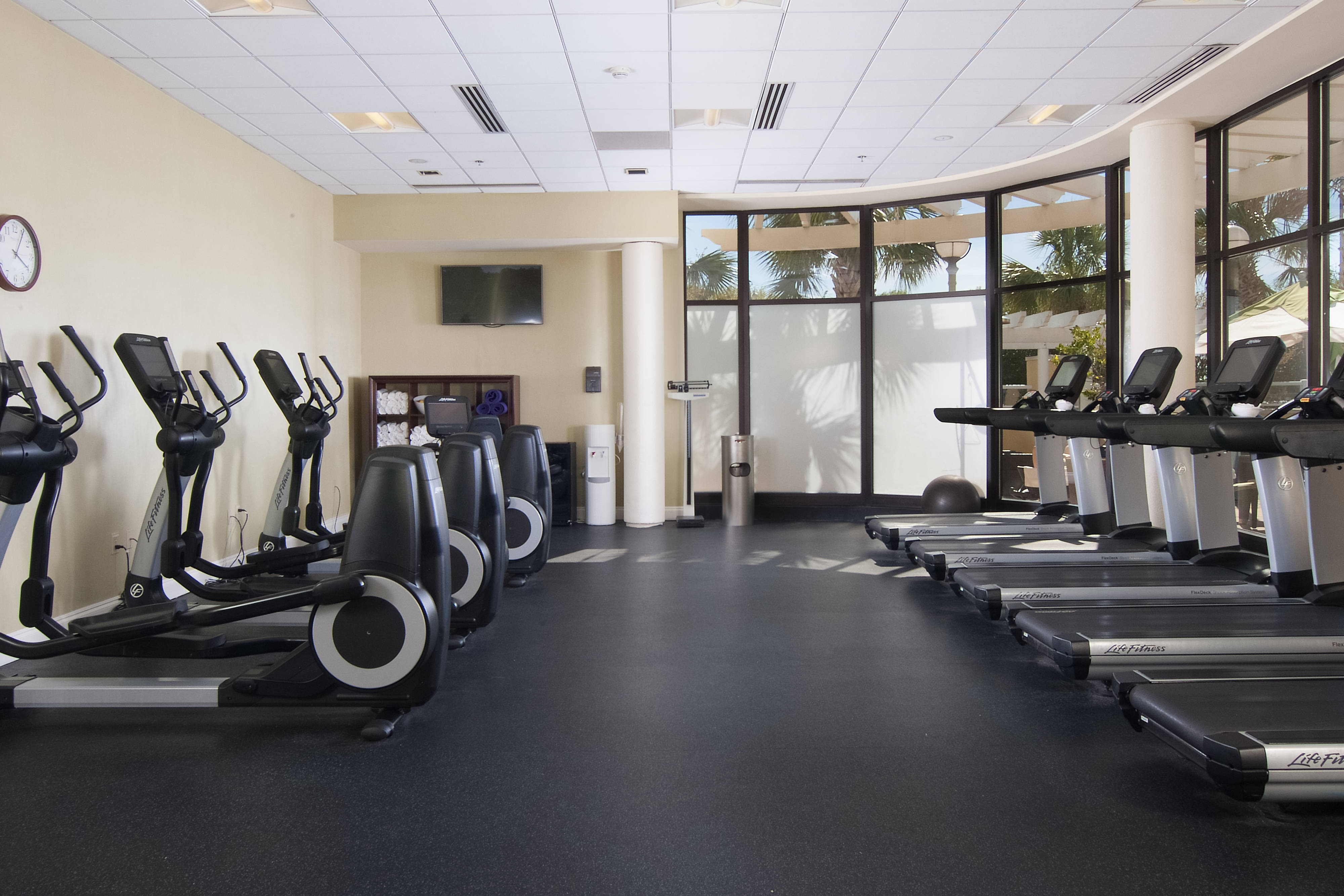 Fitness center at Charleston Marriott