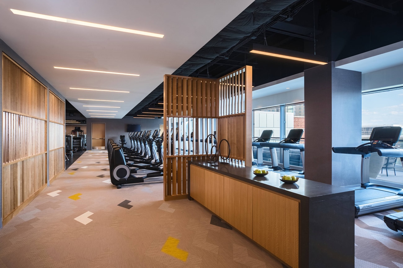 Fitness center at Marriott Marquis Chicago
