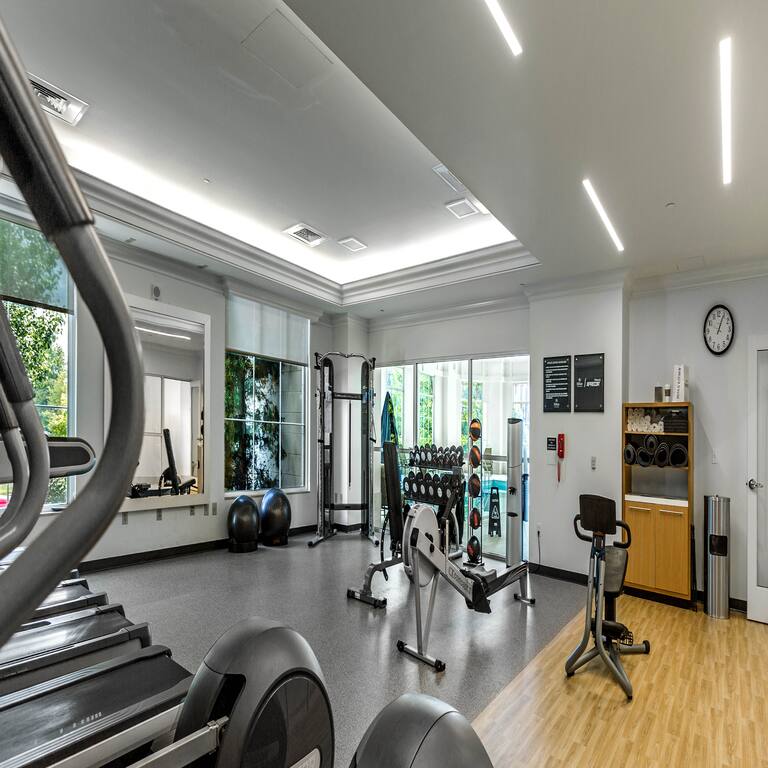 Fitness center at Hilton Columbus at Easton