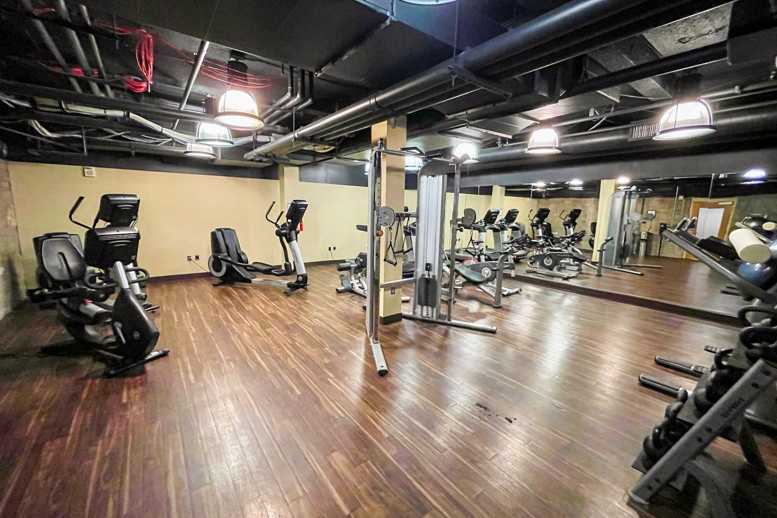 Fitness center · view 2 at The Crawford Hotel