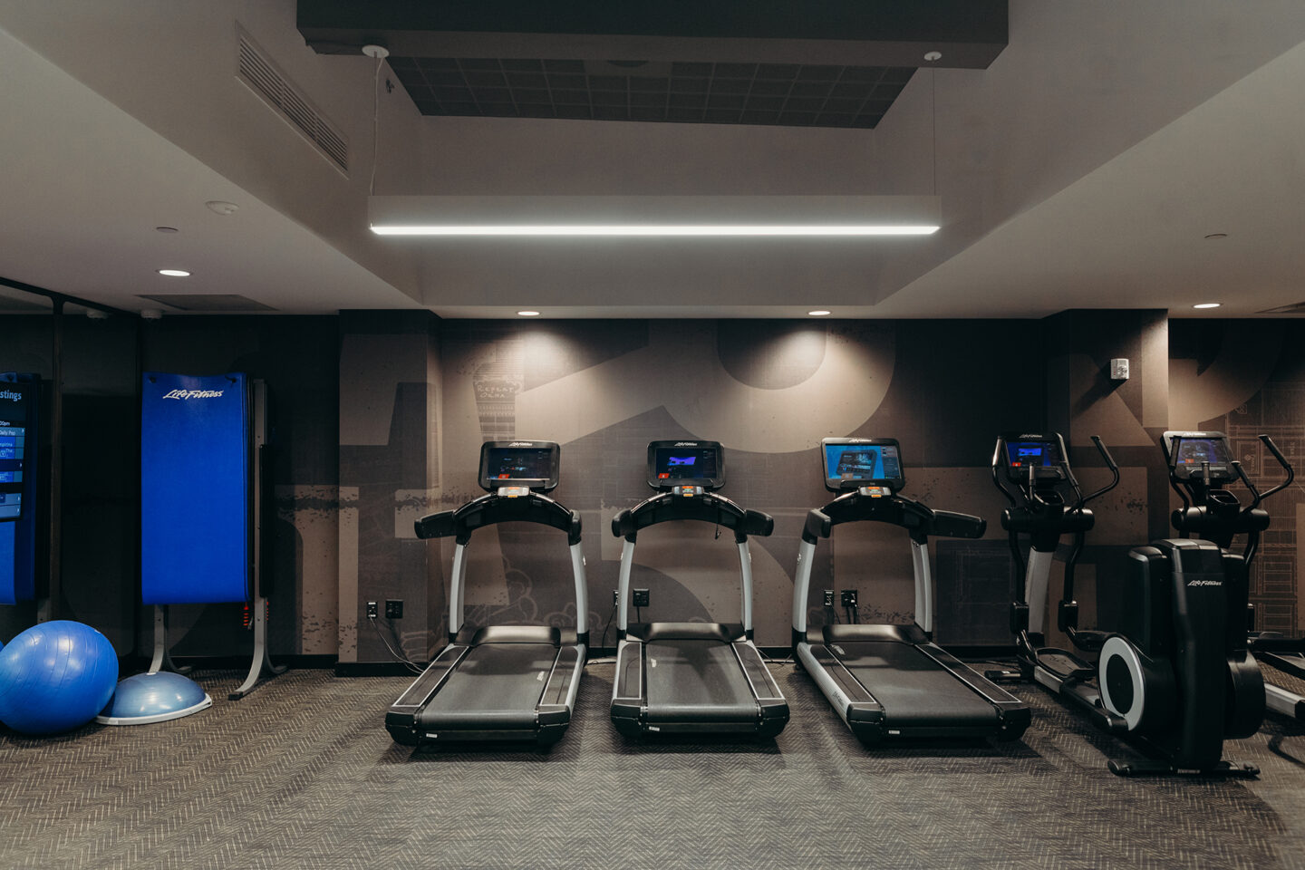 Fitness center at Detroit Foundation Hotel