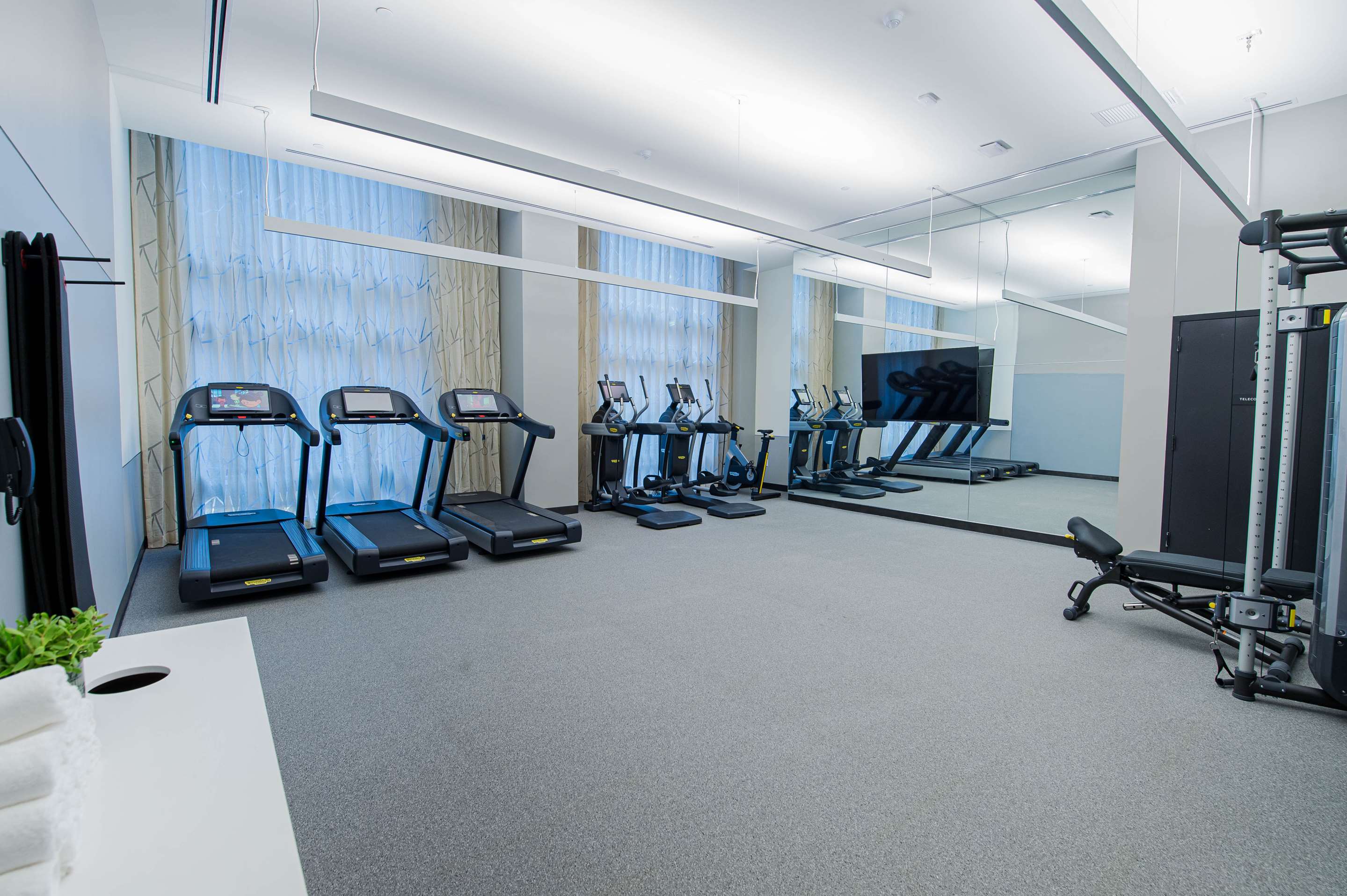 Fitness center at Canopy by Hilton Jersey City Arts District