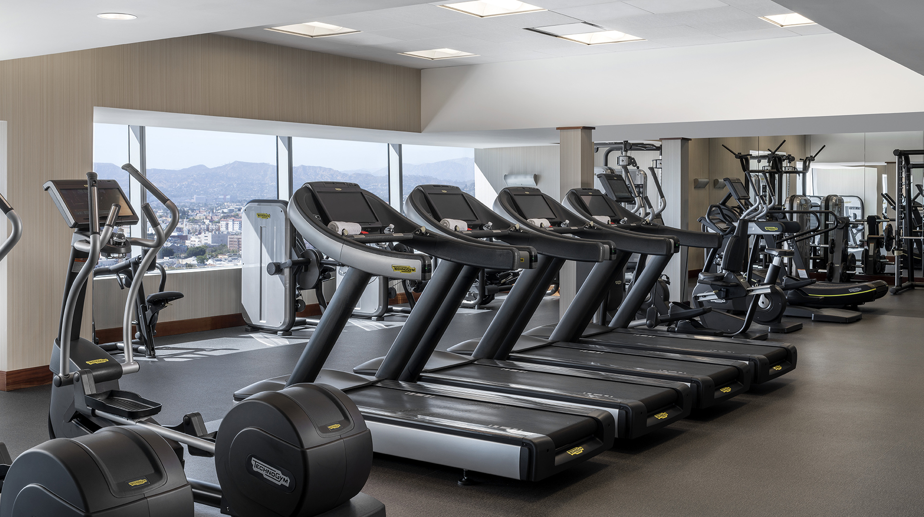Fitness center at The Ritz-Carlton, Los Angeles