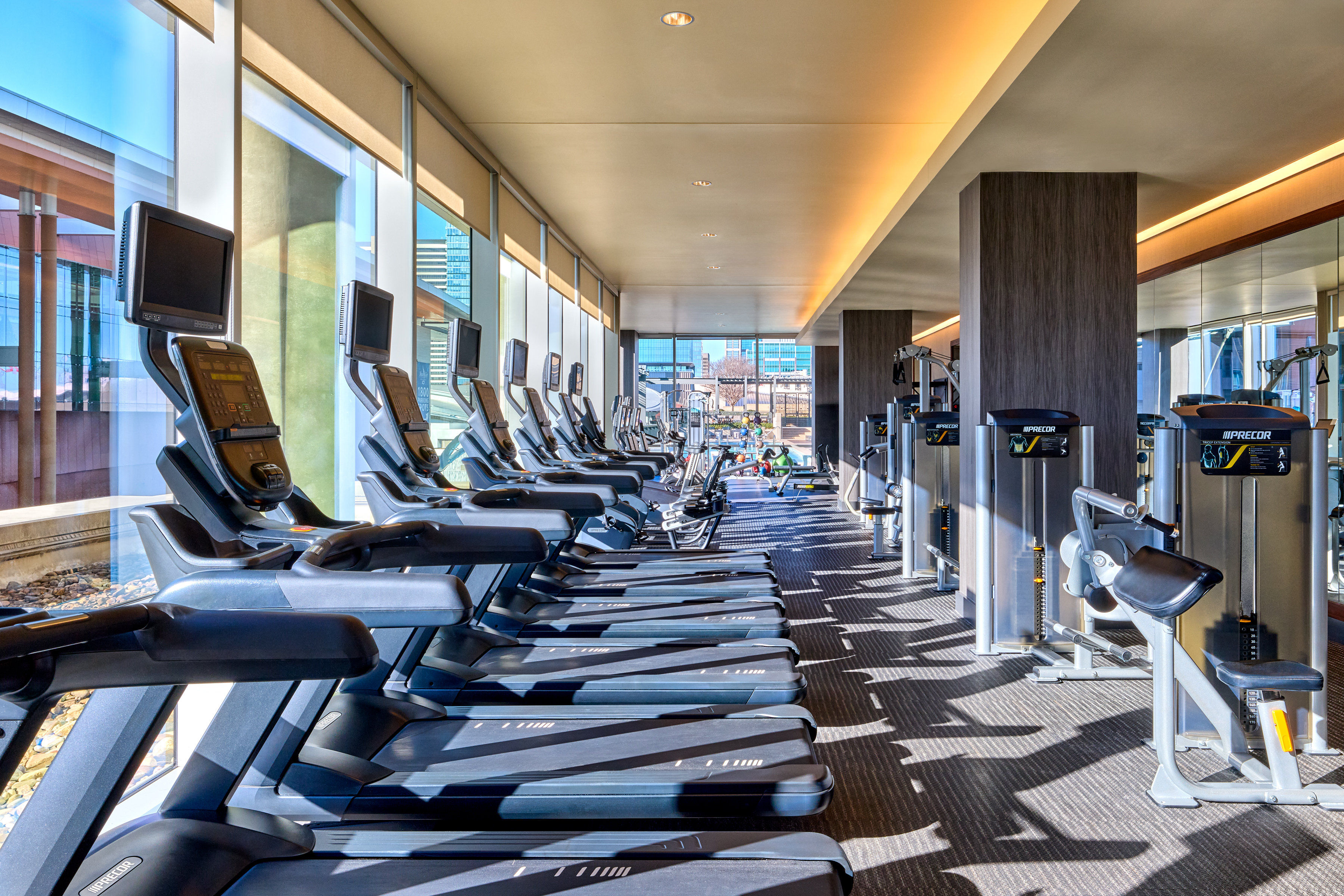Fitness center at Omni Nashville Hotel