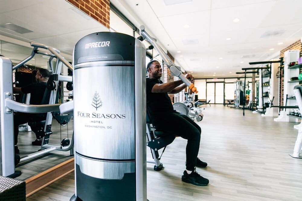 Fitness center at Four Seasons Hotel Washington, DC